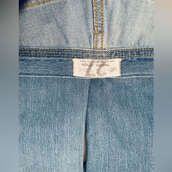 Free People Jeans Raw Hem Bohemian Straight Leg Women’s 27 - Picture 4 of 6